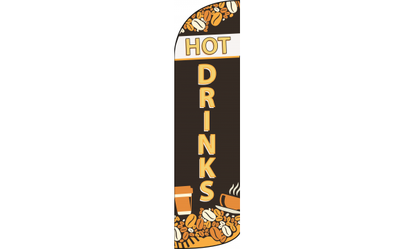 Hot Drinks Custom Advertising Flag